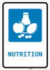 Nutrition with Icon Portrait - Wall Sign