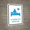 Alternative Medicine with Icon Portrait v2 - Wall Sign