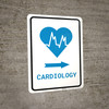Cardiology Right Arrow with Icon Portrait v2 - Wall Sign