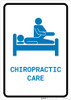 Chiropractic Care with Icon Portrait v2 - Wall Sign Chiropractic Care with Icon Portrait v2 - Wall Sign