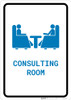 Consulting Room with Icon Portrait v2 - Wall Sign