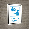 Family Clinic with Icon Portrait v2 - Wall Sign