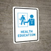 Health Education with Icon Portrait v2 - Wall Sign