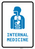 Internal Medicine with Icon Portrait v2 - Wall Sign Internal Medicine with Icon Portrait v2 - Wall Sign