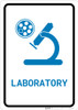 Laboratory with Icon Portrait v2 - Wall Sign Laboratory with Icon Portrait v2 - Wall Sign