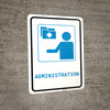 Medical Administration with Icon Portrait v2 - Wall Sign