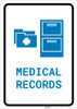 Medical Records with Icon Portrait v2 - Wall Sign Medical Records with Icon Portrait v2 - Wall Sign