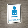 Nephrology Right Arrow with Icon Portrait v2 - Wall Sign
