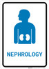 Nephrology with Icon Portrait v2 - Wall Sign Nephrology with Icon Portrait v2 - Wall Sign