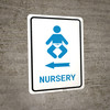 Nursery Left Arrow with Icon Portrait v2 - Wall Sign Nursery Left Arrow with Icon Portrait v2 - Wall Sign