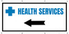 Health Services Left Arrow with Icon - Banner