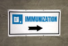 Immunization Right Arrow with Icon - Banner