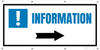 Information Exclamation Mark Right with Arrow - Banner