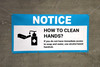 Notice: How To Clean Hands If You Do Not Have Access to Soap with Icon - Banner