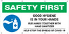 Safety First: Good Hygiene Is In Your Hands with Icon - Banner