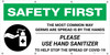 Safety First: The Most Common Way Germs Are Spread Is Hands with Icon - Banner