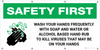 Safety First: Wash Your Hands Frequently with Icon - Banner