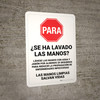 STOP: Did you Wash Your Hands? Spanish - Wall Sign STOP: Did you Wash Your Hands? Spanish - Wall Sign