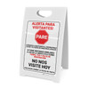 Visitor Alert - Stop the Spread of Cornavirus/Do Not Visit Today Spanish - A-Frame Sign