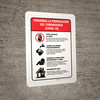 Prevent the Spread of Coronavirus - Covid-19 Spanish - Wall Sign Prevent the Spread of Coronavirus - Covid-19 Spanish - Wall Sign