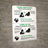 Cover Your Cough - Stop the Spread of Germs! Spanish Bilingual Portrait - Wall Sign Cover Your Cough - Stop the Spread of Germs! Spanish Bilingual Portrait - Wall Sign