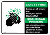 Safety First: Stay Healthy Wash Your Hands Bilingual Spanish with Icon Landscape - Wall Sign