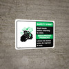 Safety First: Wash Hands Before Returning To Class Bilingual Spanish with Icon Landscape - Wall Sign
