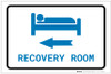 Recovery Room Left Arrow with Icon Landscape v2 - Label