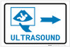 Ultrasound Right Arrow with Icon Landscape v2 - Label