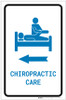 Chiropractic Care Left Arrow with Icon Portrait v2 - Label Chiropractic Care Left Arrow with Icon Portrait v2 - Label