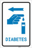Diabetes Left Arrow with Icon Portrait v2 - Label