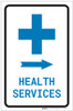 Health Services Right Arrow with Icon Portrait v2 - Label