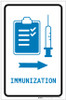 Immunization Right Arrow with Icon Portrait v2 - Label