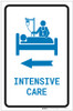 Intensive Care Left Arrow with Icon Portrait v2 - Label