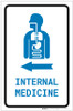 Internal Medicine Left Arrow with Icon Portrait v2 - Label