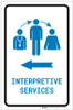 Interpretive Services Left Arrow with Icon Portrait v2 - Label