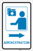 Medical Administration Right Arrow with Icon Portrait v2 - Label