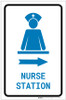 Nurse Station Right Arrow with Icon Portrait v2 - Label