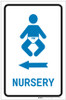 Nursery Left Arrow with Icon Portrait v2 - Label