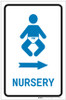 Nursery Right Arrow with Icon Portrait v2 - Label