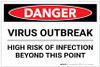 Danger: Virus Outbreak Risk Of Infection Landscape - Label Danger: Virus Outbreak Risk Of Infection Landscape - Label