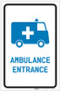 Ambulance Entrance with Icon Portrait v2 - Label