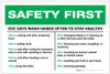Safety First: CDC Wash Hands Often Landscape - Label Safety First: CDC Wash Hands Often Landscape - Label