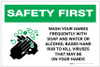 Safety First: Wash Hands Frequently Landscape - Label