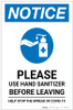 Notice: Washing Your Hands Properly Portrait - Label