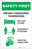 Safety First: Prevent Soronavirus Transmission with Icons Portrait - Label Safety First: Prevent Soronavirus Transmission with Icons Portrait - Label