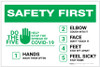 Safety First: Do The 5 Help Stop The Spread of Covid-19 Landscape - Label Safety First: Do The 5 Help Stop The Spread of Covid-19 Landscape - Label