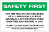 Safety First: For The Health And Wellbeing of Individuals Please Maintain Distance Landscape - Label Safety First: For The Health And Wellbeing of Individuals Please Maintain Distance Landscape - Label