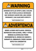 Prop 65 Alcohol Bilingual (Spanish) - Wall Sign Prop 65 Alcohol Bilingual (Spanish) - Wall Sign