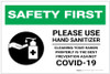 Safety First: Cleaning Your Hands Properly is The Best Prevention Against Covid-19 Landscape - Label
